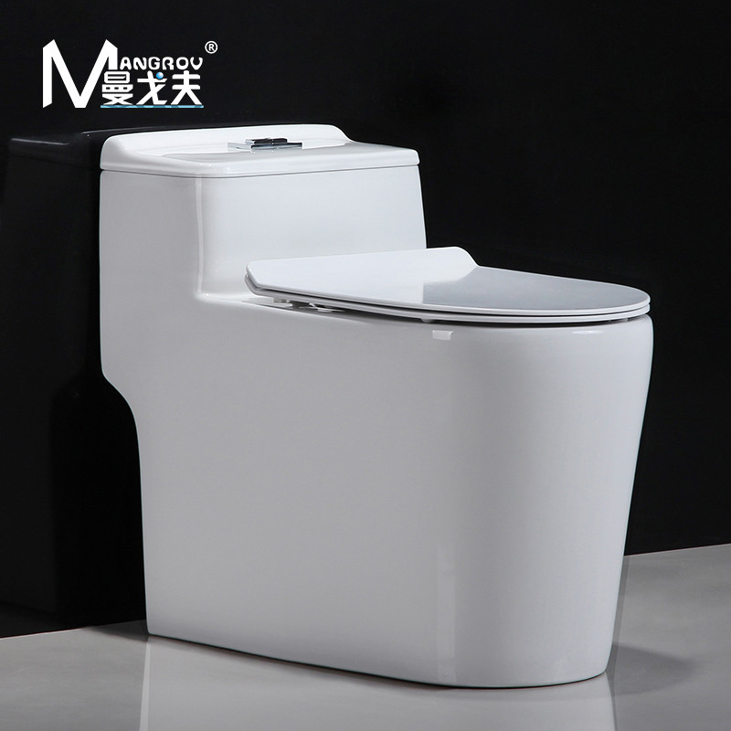 曼戈夫卫浴（MANGROV）马桶大冲力大口径连体虹吸式坐便器家用地排节水静音座便器 250/350/400/300MM