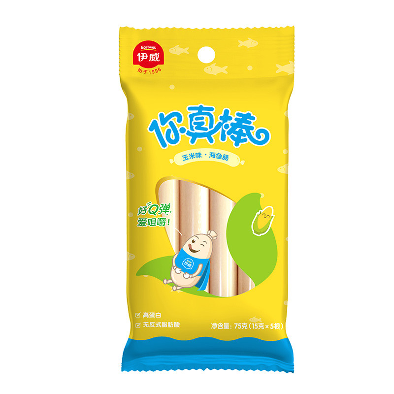 伊威你真棒海鱼肠玉米味75g