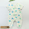 Curbblan卡伴夏季婴儿纯棉短袖睡袋哈衣爬服适合2个月-3岁宝宝男女通用70-90cm 小海豚 70cm（0.5-1岁）