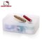 Hellokitty浴室化妆品收纳盒创意磨砂塑料可叠放整理置物架可爱_1 透明磨砂白1/2大号