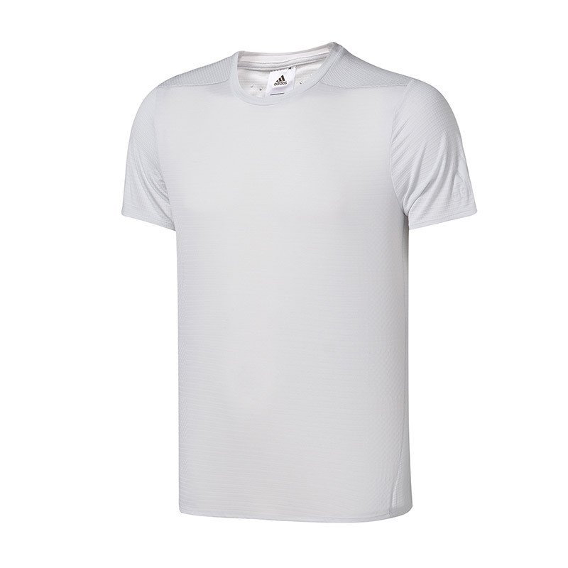 【自营】adidas阿迪达斯男子短袖T恤跑步透气运动服CG1126 XXL CG1126水晶蓝白S16