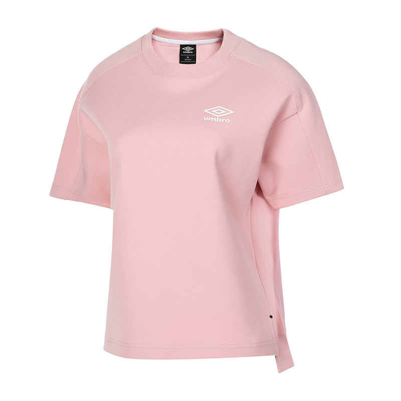 【自营】茵宝UMBRO女装短袖T恤运动服运动休闲UO182AP2502-401 XL UO182AP2502-401桃皮粉