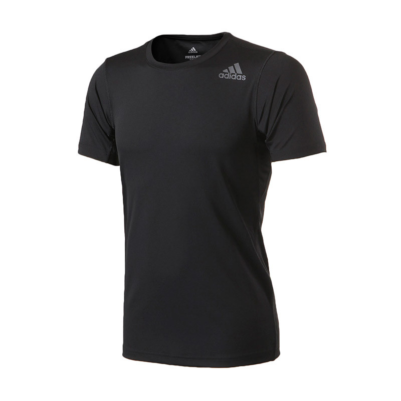 【自营】adidas阿迪达斯男子短袖T恤跑步训练休闲运动服CE0876 XXL CE0876黑色