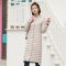 千仞岗2018春季新品羽绒服女中长款轻薄h版显瘦立领单排扣219033 170/L 水晶灰88003