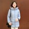 千仞岗2017冬装羽绒服新款韩宽松保暖加厚女中长款加大码20161_1 165/M 蓝色626