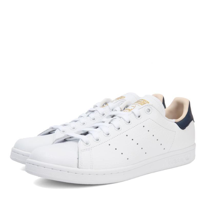 adidasOriginals阿迪三叶草2018中性STANSMITHDIRECTIO_3 亮白/亮白/学院藏青蓝 40码