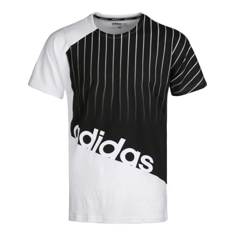 adidasneo阿迪休闲2018男子MCSSMMSHTEE圆领短T恤DN741 S 白