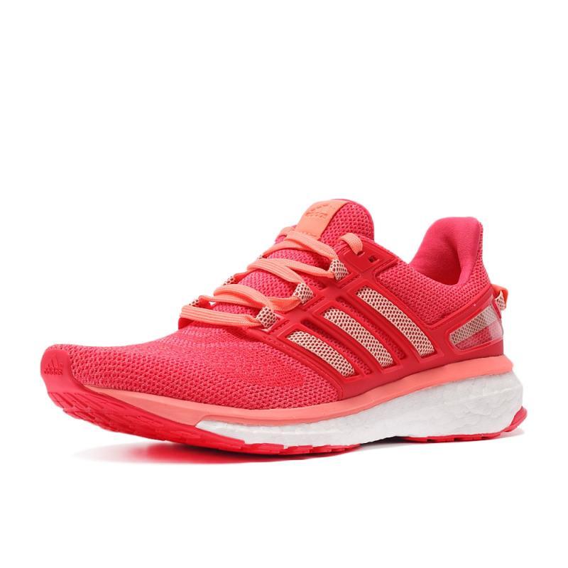 adidas阿迪达斯新款女子BOOST系列跑步鞋AQ5964_1 闪耀红/粉色/亮红 37码