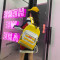 桂兰珊（Guilanshan）大容量书包女韩版可爱高中学生校园男纯色电脑背包情侣旅行双肩 黄色