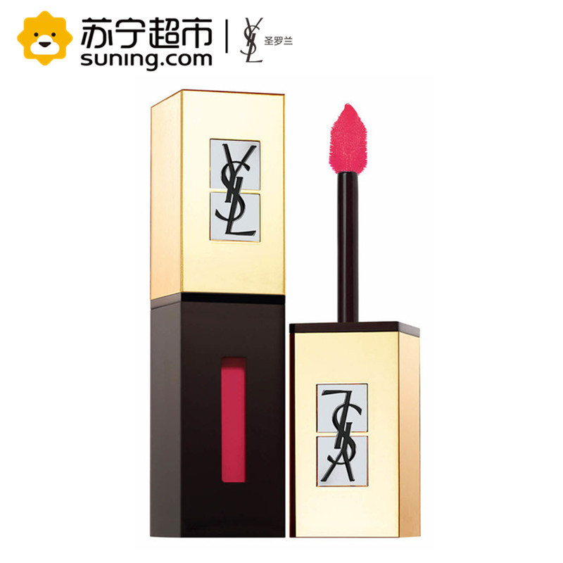 圣罗兰(YSL)纯色唇釉6ml 204# 玫瑰粉 镜面唇釉唇蜜唇彩 持久保湿滋润