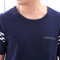 2018纯棉短袖短裤男士睡衣 夏季可外穿男式爸爸休闲家居服男 夏天全棉中老年人居家服套装7806 L码 1号款