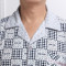 中老年人睡衣男春秋季开衫长袖棉质加大加肥男士爸爸休闲家居服 春秋天针织棉中年老年人公公居家服套装7606 3XL码 12号款