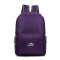 超轻双肩包女男背包多色防水轻便携带旅行包户外登山包背包折叠包_1 紫色