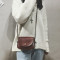 小包包女新款韩国文艺复古小方包chic百搭斜挎包简约单肩包潮_1 卡其色