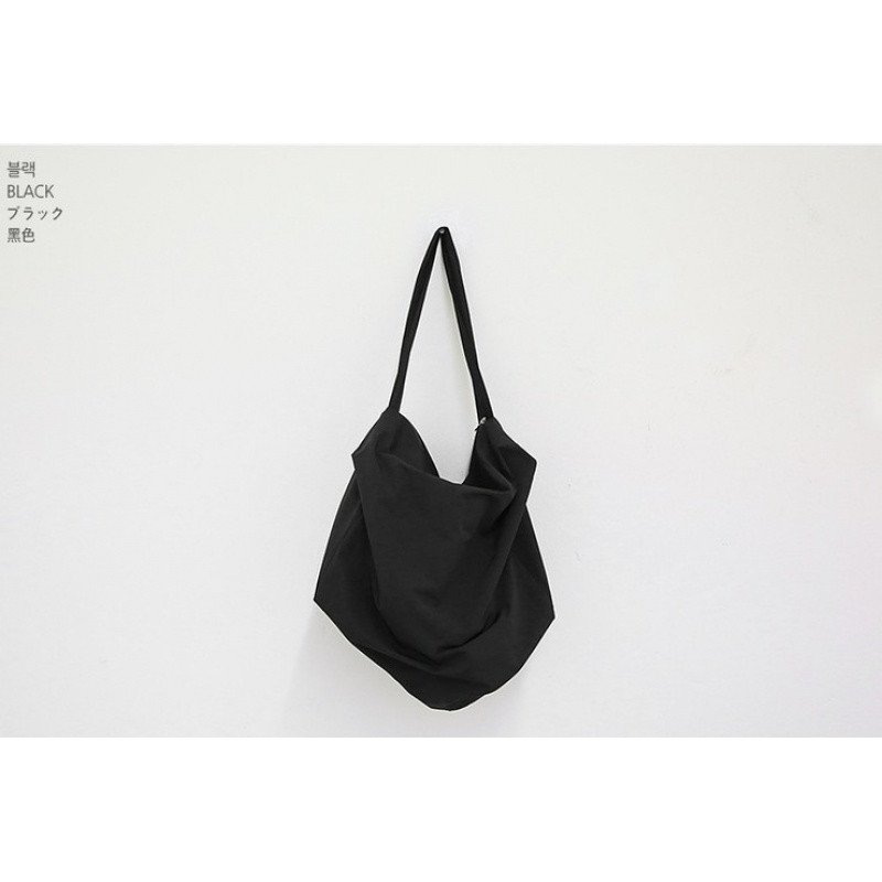 韩风ulzzang超酷立体斜挎包黑色简约运动旅游大包CUBECROSSBAG_1 帆布固定