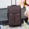 行李箱密码登机箱女20寸牛津布拉杆箱万向轮24寸男软箱帆布旅行箱_14 24寸 咖啡色