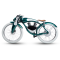 Munro2.0电动车电动摩托车 时尚版智能锂电电动车 电动代步自行车 科技白 绿色