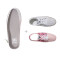 Zipz Woody Love Child美国拉链帆布鞋 休闲透气男女鞋 时尚百搭 35.5码 白色/粉色