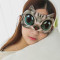 古达眼罩睡眠冰袋遮光缓解个性透气女男士卡通眼疲劳搞怪韩国夏季 喵汪眼罩冰袋款（腮红橘猫）