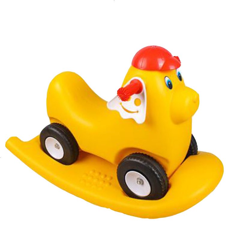 841_105_儿童摇摇马塑料带音乐摇摇车婴儿木马摇椅宝宝玩具两用滑行