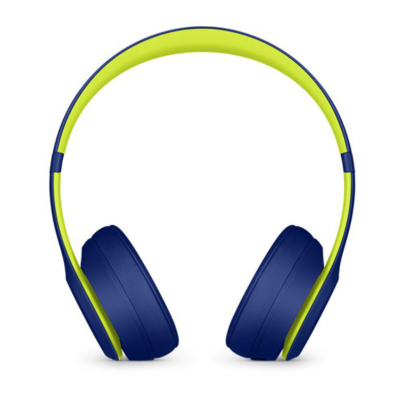 Beats Solo3 Wireless 无线蓝牙耳机 头戴式降噪蓝牙耳机 带麦降噪跑步运动耳机 Pop 靛蓝