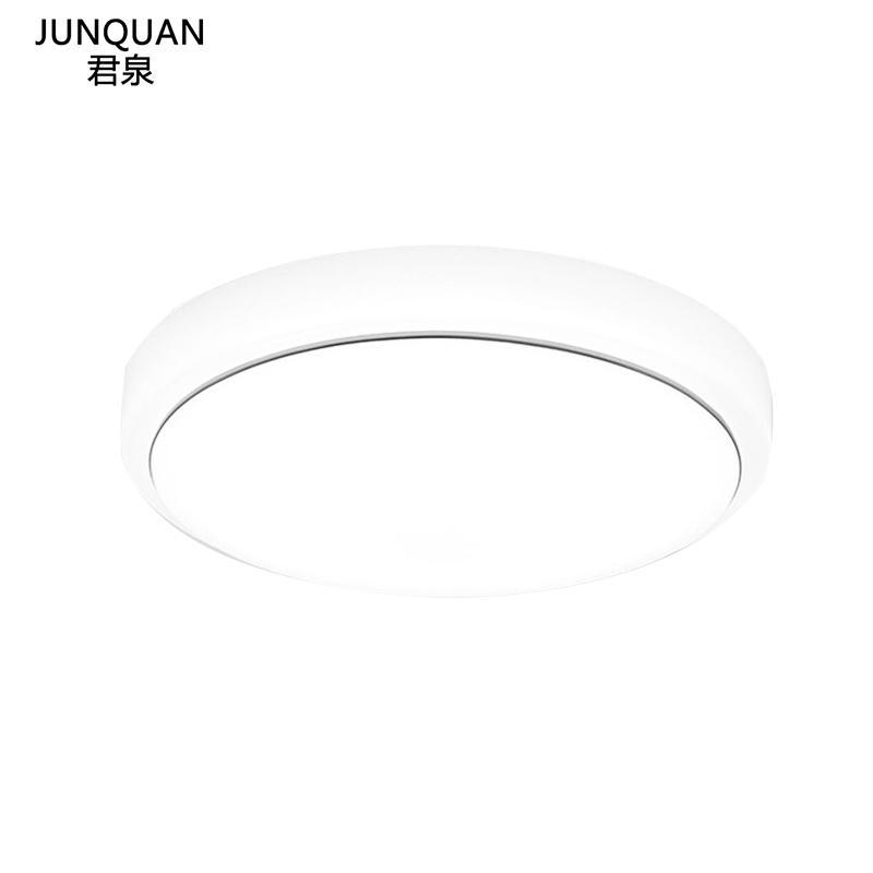 君泉(JunQuan)LED中式圆形吸顶灯简约现代苹果亚克力灯客厅灯卧室灯餐厅灯具灯_1 21CM/银线/单色白光6W