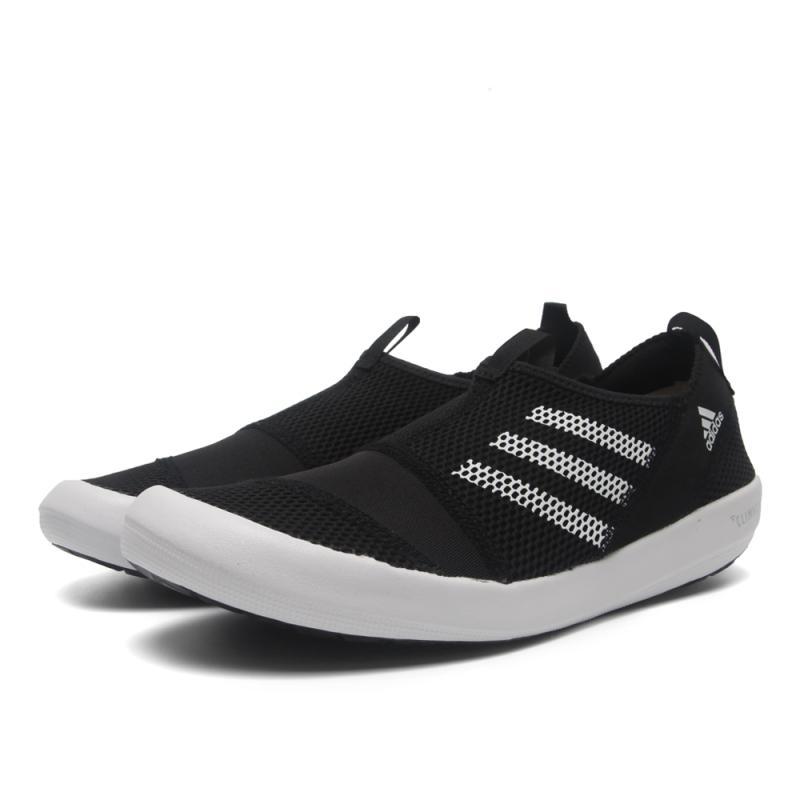 adidas阿迪达斯2018男子climacoolBOATSL徒步越野户外鞋AQ023_7 1号黑色/亮白/银金属 46.5码