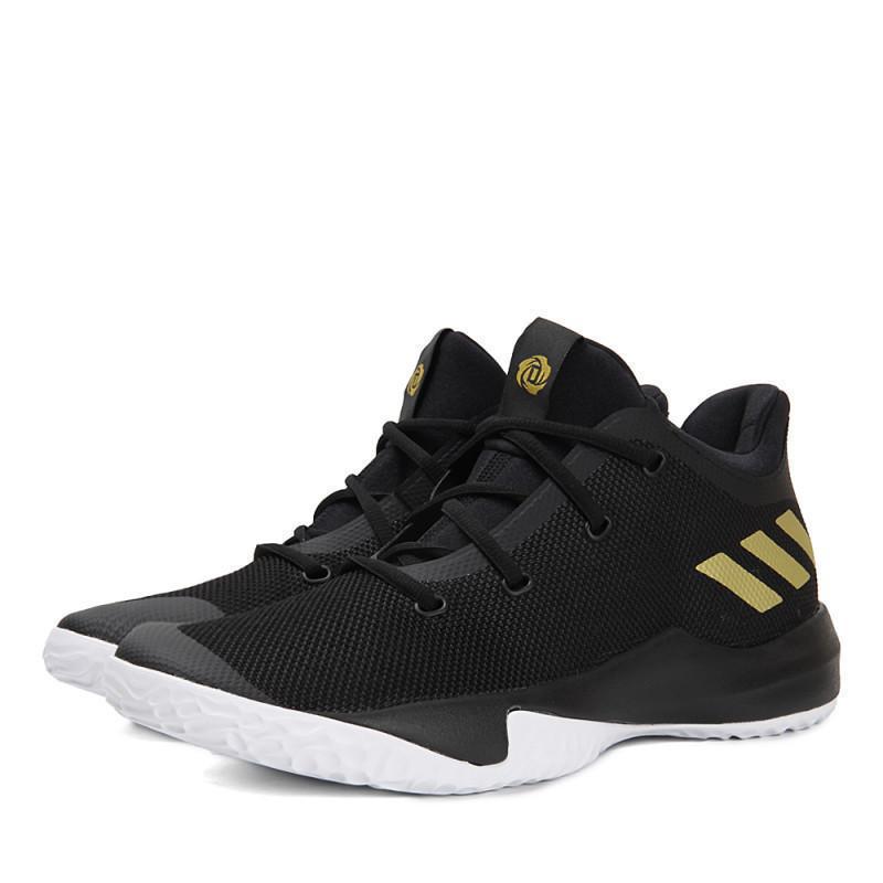 adidas阿迪达斯2018男子DROSEMENACE3罗斯篮球鞋CQ0523_3 一号黑色/金金属 40.5码