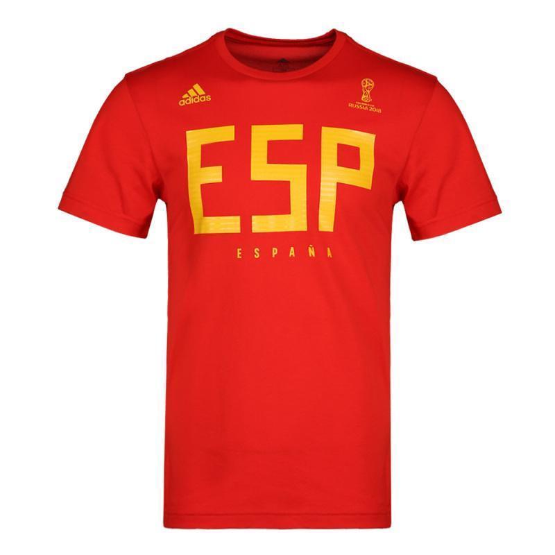 adidas阿迪达斯2018男子SPAINMNS圆领短T恤CW1984_3 XXXL码 红