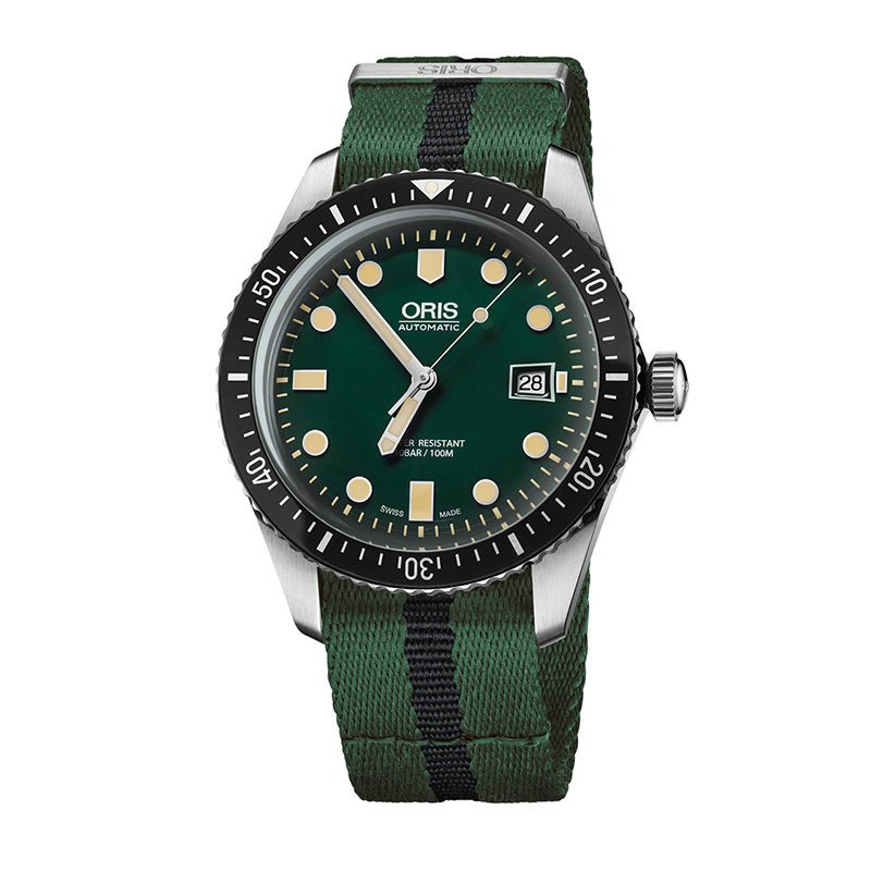 豪利时（ORIS）经典65复刻潜水系列 机械男表73377204057T 经典 织物表带 73377204057T