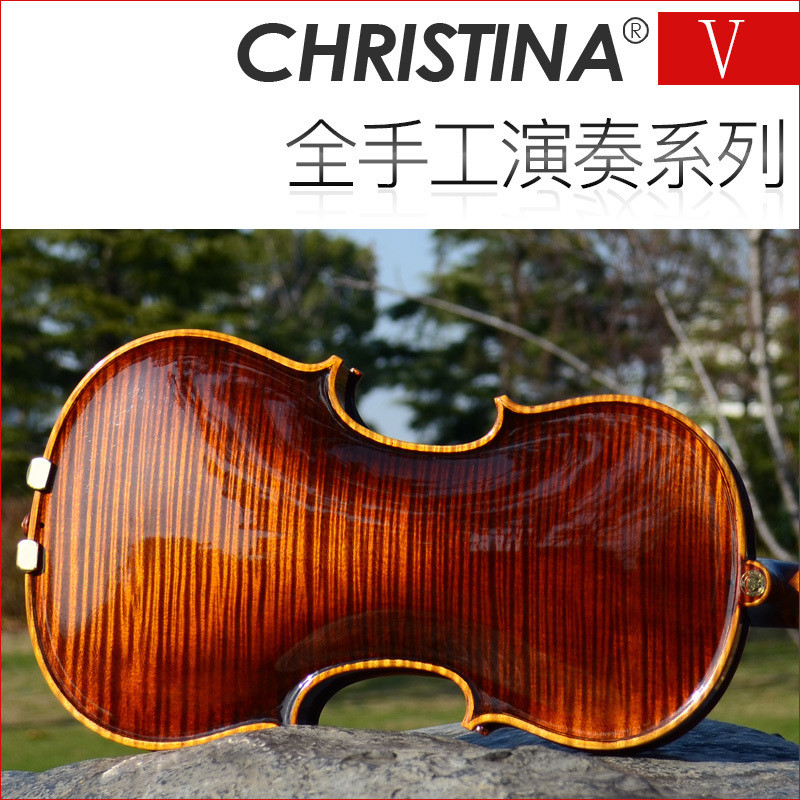 V08C Christina高档提琴专业考级全手工独板演奏高级小提琴 预售4/4