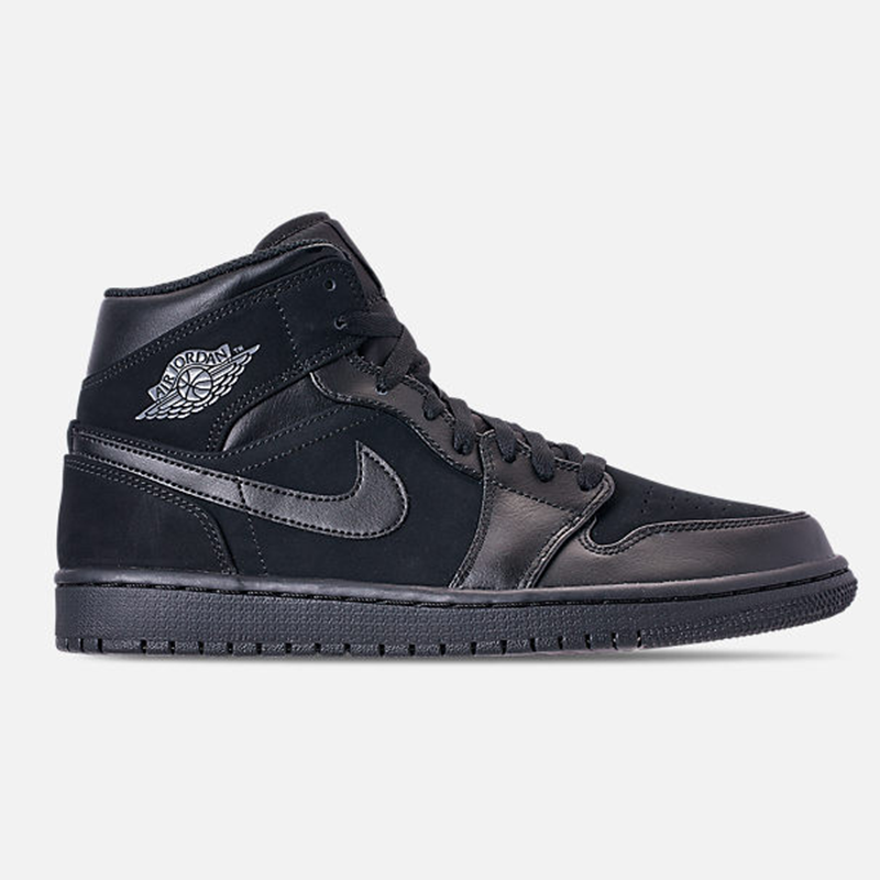 美国正品airjordan1黑红禁穿aj1男士中帮篮球鞋554724-601_7 六冠王黑