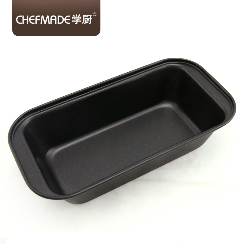 学厨 CHEFMADE 蛋糕模具 面包模具450g吐司烘焙模具中号板烧汉堡模工具磅蛋糕模具烤箱用 黑色 WK112009