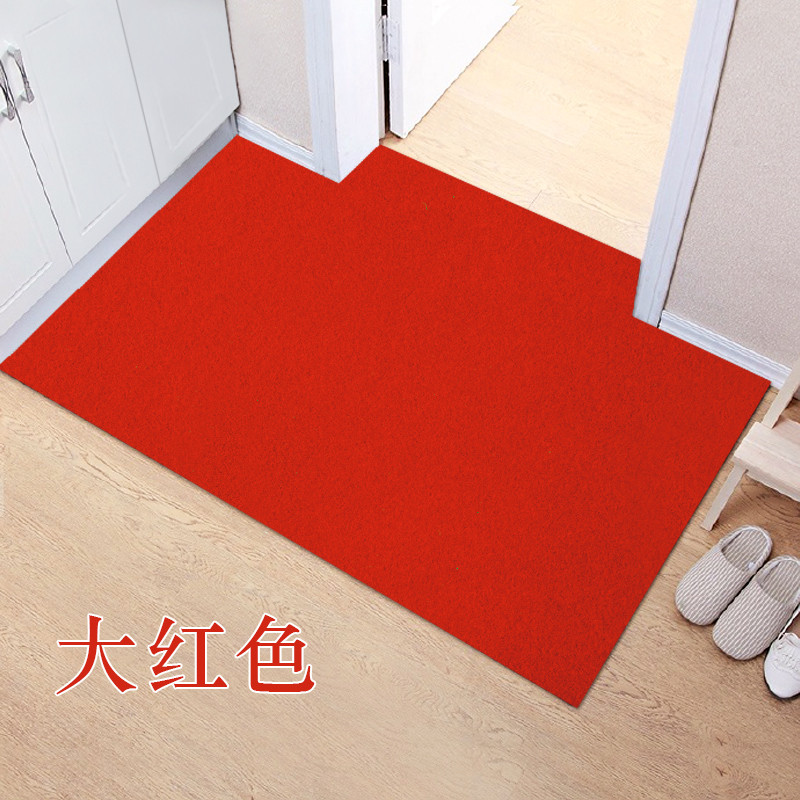 乐逸仕(LEYISHI)地垫入门地垫厨房吸水地毯门垫家用防滑垫踩脚垫 70*120cm 红色