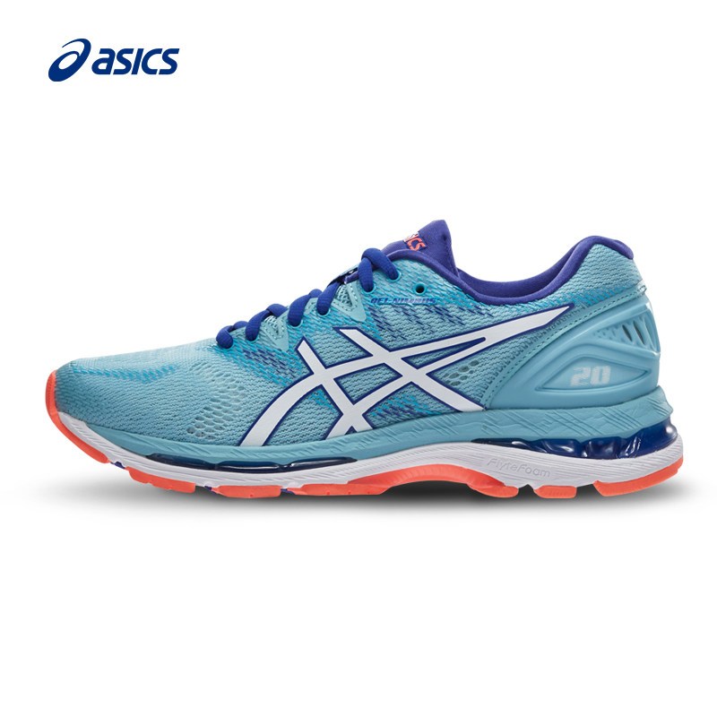 ASICS亚瑟士GEL-NIMBUS20缓震透气跑鞋女跑步鞋T850N 蓝色 38