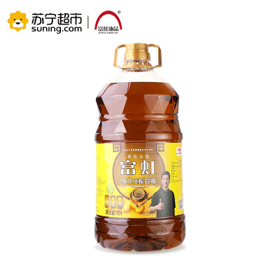 苏宁超市 富虹油品5L非转基因东北压榨三级大豆油