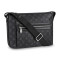 Louis Vuitton LV路易威登男包孔雀翎新款涂层帆布字母邮差包LV男包30.5*26*11cm M44223 黑色