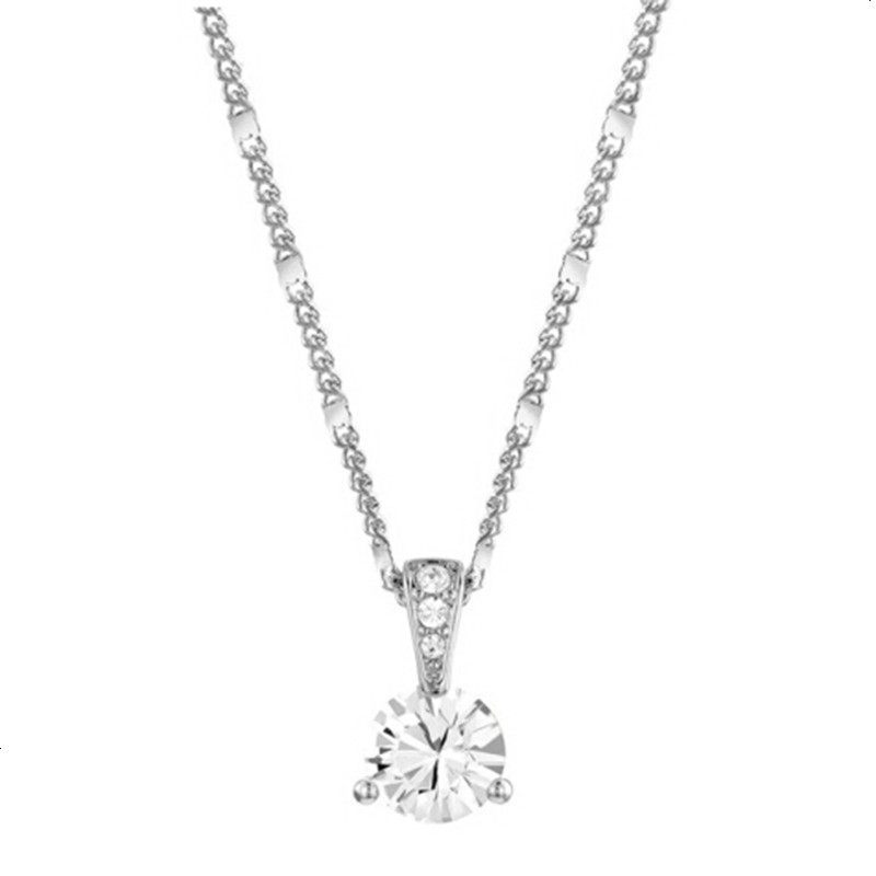 769_SWAROVSKI 施华洛世奇 透明水晶般质感镀白金项链 1800045_184 镀白金_镀白金