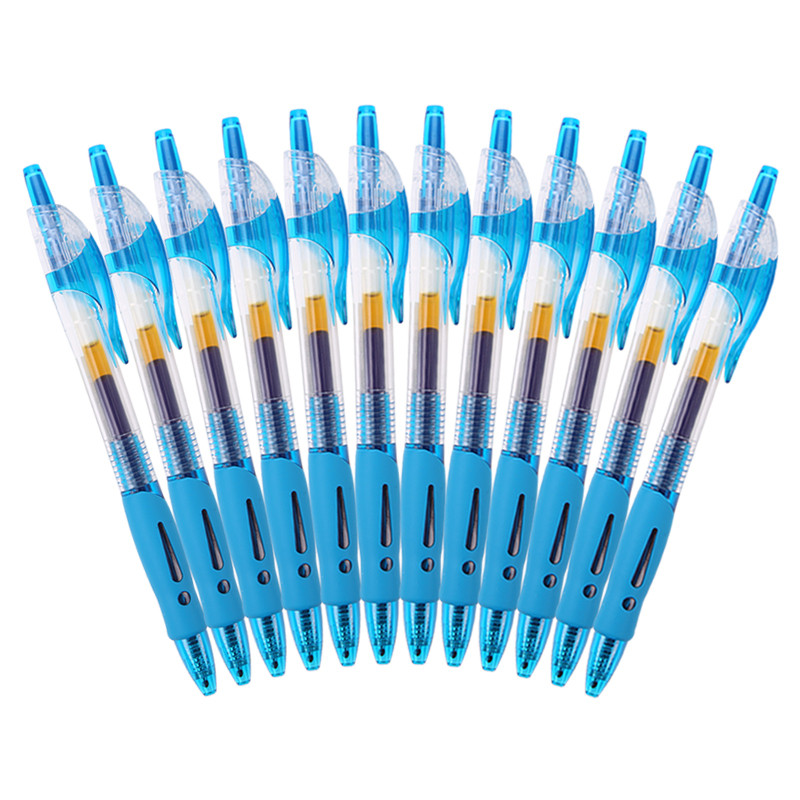 晨光(M&G)GP1008按动中性笔0.5mm 12只/盒 中性笔 签字笔 签名笔 水性笔 办公用品 蓝色
