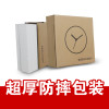 极客库GEEKCOOK12寸木质挂钟静音客厅钟表时尚创意设计石英时钟圆形GK100044 胡桃色