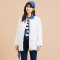 【反季特价】美特斯邦威羽绒服女冬装中长款bf休闲面包服修身外套韩版学生潮 603022白色【4】 S:155/80A