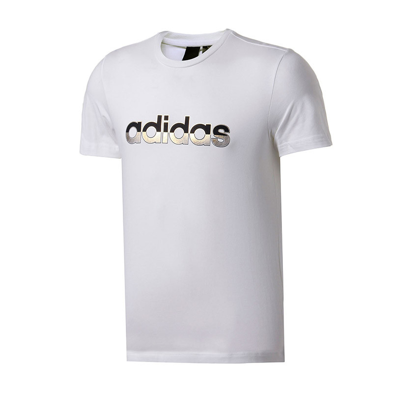 adidas阿迪达斯男子短袖T恤休闲运动服DM5213 XL DM5214白