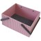 【新品】利快Hachiman日本进口 方形波浪彩色收纳箱收纳盒收纳筐 粉色L