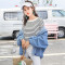 【梦娜思】韩版原宿BF风牛仔外套女秋新款学生宽松修身百搭休闲外套女 S 黑色