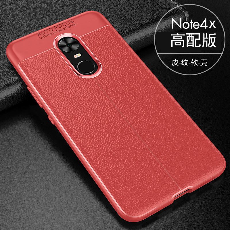 小米8手机壳8se/6/6x/mix2s红米note4软4x/5套3女mix2男5x/6pro_171_456 红米note4x高配版_硅胶皮纹-红色