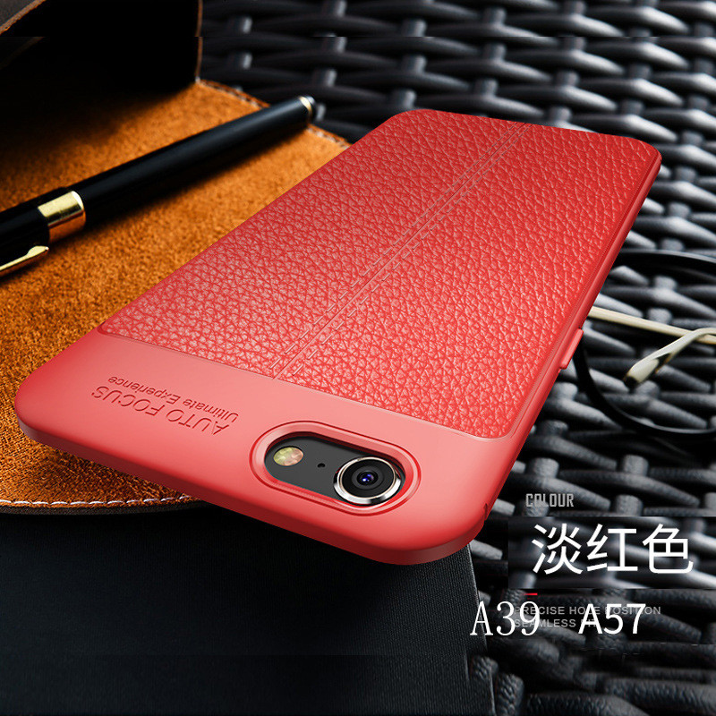 oppor9s手机壳a57软a59s/a73/a79/a83女A1男a39套s/a59/r11/r15_775_616 a57/a57m_硅胶皮纹-蓝色