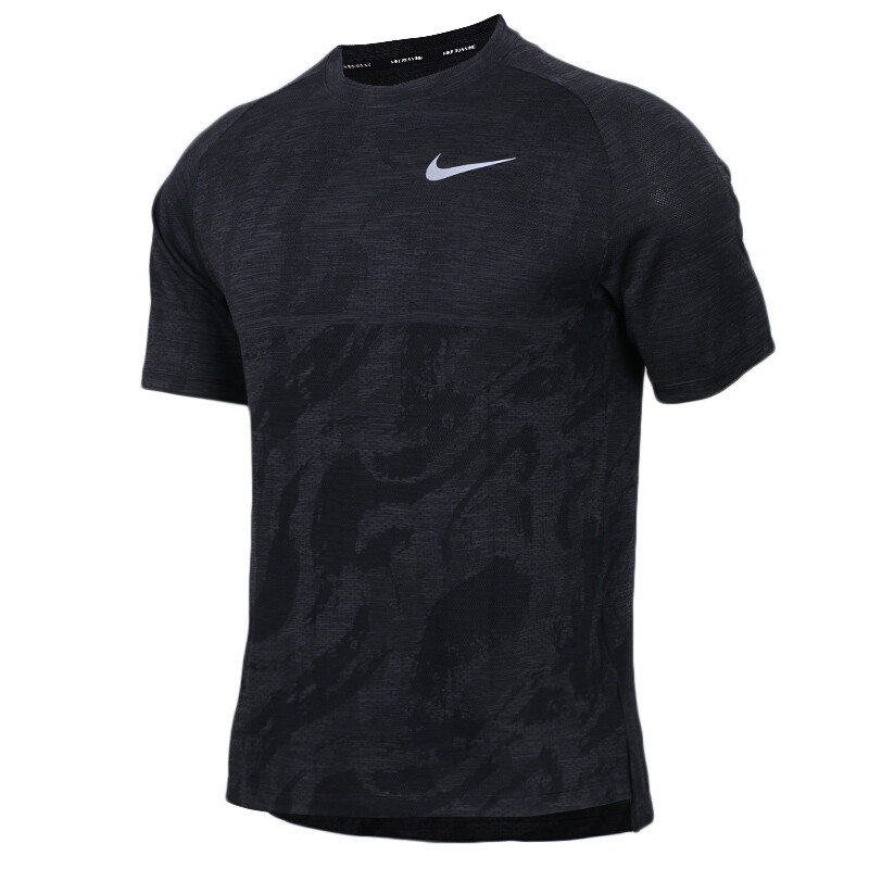 NIKE耐克2018夏季新款训练服运动短袖体恤宽松透气T恤AA2215 XXL 黑色010