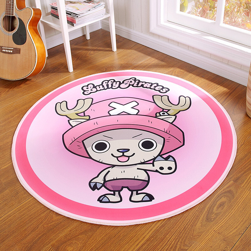 法耐(FANAI)地毯小樱可爱粉色拍照魔法阵圆形地毯儿童卧室床边衣帽间地毯电脑椅垫_7 直径60cm QB粉