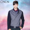 CNCN男士茄克 个性拼接秋季修身短版茄克男装|NKBJ3613 170 花灰