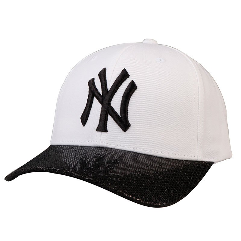 MLB棒球帽NY洋基队男女黑色遮阳帽可调节嘻哈帽鸭舌帽子32CP82711-50W(32CP82611-50_HBT66 32CP82711-50W(32CP82